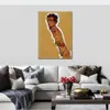 Modern Abstract Canvas Art Self Portrait Nude Egon Schiele Handmade Oil Painting Contemporary Wall Decor