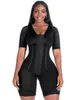 Damen-Shaper, Damen-Korsett, Bodyshaper, hochkomprimiertes Kleidungsstück, Bauchkontrolle, Doppel-Bodysuit, Taillentrainer, offene Büste, Shapewear, Fajas 230616