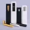 Butelka z perfumami butelka perfum 10 ml z pudełkiem opakowaniowym Złota srebrna szklana szklana butelka próbka przezroczyste szklane fiolki przenośne perfumy Atomizer 230615