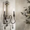 Wall Lamp French Country Antique Woodwork Candlestick Lamps Bedside Living Room Dining Decor Sconces Lights Fixtures