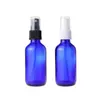 240pcs/lot 2oz Clear/Amber/Blue Round Glass Fine Mist Bottle Bottles Protable Portable Permizer atomizer arsq