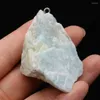 Hänghalsband Natural Ore Mineral Quartz Pendants Oregelbundna opolerade Tiger Eye Fluorite för smycken som gör DIY Fishtank Stone