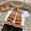 Brand Designer Slippers Womens New Luxury Retro Roman Sandals Slippers Three Lace up Fashion Triumphal Arch Slippers flip-flops