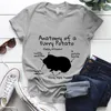 T-shirts pour hommes Anatomie d'une pomme de terre à fourrure Cochon d'Inde Chemise imprimée Femmes Mode Casual Tops Fille Dames Femme Manches courtes T-shirt graphique