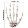 New Halloween Decoration Skeleton Hands Realistic Life Size Plastic Fake Human Hand Bone Ghost House Secret Room Scary Props