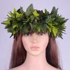 Tiaras blandad färg hc30001b 25 st/parti 50 cm 5Color Artificial Silk Fern lämnar pannband hårtillbehör Hawaii Party Haku 230615