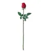 Dried Flowers 1pc Simulation Long Rod Moisturizing Red Rose Home Living Room Dining Table Wedding Decoration Fake Artificial