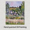 High Quality Handcrafted Paul Cezanne Oil Painting Blick Auf Auvers-sur-oise Der Zaun Landscape Canvas Art Beautiful Wall Decor