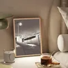 Table Lamps LED Light Painting USB Plug Dimming Desk Lamp Trinket Creative Simulate Sunshine Drawing Night Wooden Po Gift