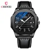 Autres montres Chenxi 8213 marque haut de gamme montre en cuir d'affaires hommes étanche Quartz lumineux 230615