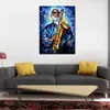 Abstract Portrait Canvas Art Sonny Rollins II Handmaderad modern målning för familjerumsdekor