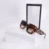 Designer-Sonnenbrille Damen Herren Brille Mode schwarz hochwertige Brille Damen Brillengestell Retro-Metall-Logo