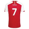 23 24 SAKA soccer jerseys RICE HAVERTZ G. JESUS MARTINELLI SMITH ROWE SALIBA Player version ODEGAARD THOMAS NKETIAH TIERNEY 2023 2024 football shirt Men Kids kit away