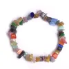 Koreaanse Strengen Natuursteen kralen Armbanden Voor Vrouwen Mannen kleurrijke gezonde Healing Crystal quartz Stone elasticiteit Armband Mode-sieraden