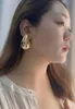 Bottega Earrings Cuff Brass Huge Size 5CM Water Drop Earrings Women Jewelry Punk Party T Show Gown Runway Korean Japan INS 230615