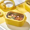 Bento Boxes Cute Stainless Steel Lunch Box Kids School Kawaii Sealed Portable Food Container Separate Heatable Lunchbox 230616