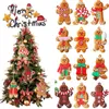 Neue 6/12Pcs Lebkuchen Mann Weihnachten Baum Hängen Anhänger Weihnachten Baum Dekor Ornament Neue Jahr Nette Lustige Kind geschenk Navidad Wohnkultur