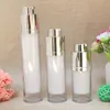 300 stks/partij 15 ml 30 ml 50 ml Goud Zilver Rotary Airless Parfum Pomp Fles Emulsie Lotion Geur Containers vacuüm Flessen Hften