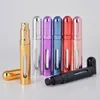 100pcs 12ML Mini Window Refillable Aluminum Pefume Bottle With Sprayer Empty Parfum Cosmetic Container Qdwdw