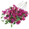 Faux Floral Greenery 10pcs Silk Bougainvillea Glabra Artificial Climbing bougainvillea spectabilis 3071" six colors for Wedding Centerpieces 230616