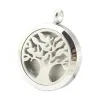 New Fashion 30mm Perfume Locket 316L Stainless Steel Essential Oil Aromatherapy Diffuser Locket Pendant Send Chain Felt Pad