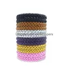 Pest Control Anti Mosquito Repellent Bracelet Stretchable Leather Woven Hand Wristband For Adt Children Bug Insect Protection Wrist Dh39J