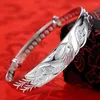 Pulseira de luxo 925 selo cor prata nobre Phoenix pulseiras pulseiras para mulheres moda festa casamento jóias presentes de feriado ajustáveis