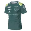 Herrt-shirts Formel One Aston Martin Team WEC Vettel Driver Theme Kort ärm för män och kvinnors racing Bytander Summer T-shirt 230615