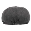 Bérets hommes béret vintage chevrons Gatsby Tweed chapeau gavroche béret chapeau printemps plat pointe béret chapeaux Z0613