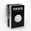 Decorative Objects Figurines York London Paris Fashion Fake Book Simulation Storage Magnetic Home Decoration Box 230615