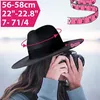 ワイドブリムハットバケツ帽子通気性ソリッドカラークラシックブラック弾性フェドーラハットユニセックスウールフェルトジャズハットエレガントな男性女性ワイドブリムトリルビーキャップ230615