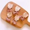 Haaraccessoires 2 stks elastische kinderbanden kleurrijke bloemenmeisjes babytouwen rekbare banden scrunchies