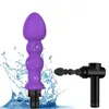 Massage Gun Universal Fascia Gun Massage Head Multi Speed Vibrating Massage Wand For Body 230615