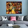 High Quality Canvas Art Pensive Amsterdam Handcrafted Oil Paintings Urban Streets Modern Wall Decor