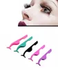 2020 stainless steel eyelash extension tweezers Eye Lash applicator Makeup Tools Nipper Auxiliary Clip 10 colors