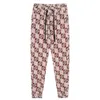 2023 Herrkvinnor Designer Jacquard Pants Spring Summer Men denim Byxa dubbla bokstäver avslappnade bokstäver byxor gula