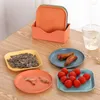 Plates Bone Dish Garbage Plate Plastic Household Tableware Pickle Saucer Snack Cake Tray Dining Table Kitchen Storage H2173