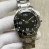 41 mm podbój męskie zegarki Automatyczne ruch mechaniczny gumowy pasek Pasek Ceramiczny ramka ceramiczna z hydrokonquest hardlex szklane oznaczenia czarne tarcze 01