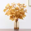 Dried Flowers Simulation Leaf Maple Handle Bunch Home Living Room Dining Table Wedding Decoration Artificial Flower Fake Plants