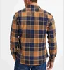 Mannen T Shirts Mannelijke Geruite Shirt Mannen Lente 2023 Herfst Winter Hoge Kwaliteit Casual Man Kleding Fit Retro geruite Lange Mouwen Mannen