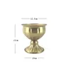 Vaser 4st guld för mittstycken bröllop - 4 st planterbord Trumpet Vase Weddings Party Decor