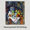 Famous Still Life Canvas Art Ginger Jar and Fruit Paul Cezanne Painting Handmade Impressionistic Modern Home Decor