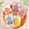 헤어 액세서리 2 pcs/set children 귀여운 달콤한 꽃 스타 장식 클립 아기 여자 사랑스러운 다채로운 바렛 헤어 핀 아이