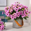 Dried Flowers Cheap Artificial Silk Daisy DIY Autumn Wedding Family Garden Decoration Christmas Fake Bridal Bouquet Supp