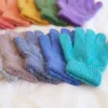 Cinq doigts gants mignon lapin tricot femme mitaines d'hiver sortie d'usine fourrure femmes gant d'hiver filles 230615