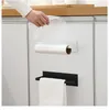 Porte-serviettes en papier support non perforé rouleau de cintre de toilette support de stockage de film frais étagère murale 230616