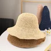 Chapeaux à large bord 2023 chapeau de soleil pour femmes été plage Fashiona Lafite paille voyage crème solaire multifonctionnel pliant