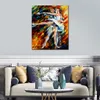 Arte figurativa fatta a mano su tela Romeo e Giulietta Vibrant Street Artwork Painting Home Decor