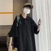 メンズTシャツの男のシャツ夏ルーズ韓国ファッションワイルドショートスリーブTシャツの男性トレンド学生服特大のカジュアルトップス