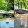 Gartendekorationen Mini Solar Wasserbrunnen Pool Teich Wasserfall Brunnen Outdoor Vogelbad Solarbetriebener Brunnen Schwimmendes Wasser Gartendekoration 230616